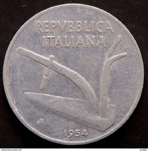 1954 italia moneta - ,