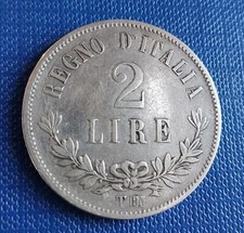 MONETA REGNO V. E. II 2 LIRE
