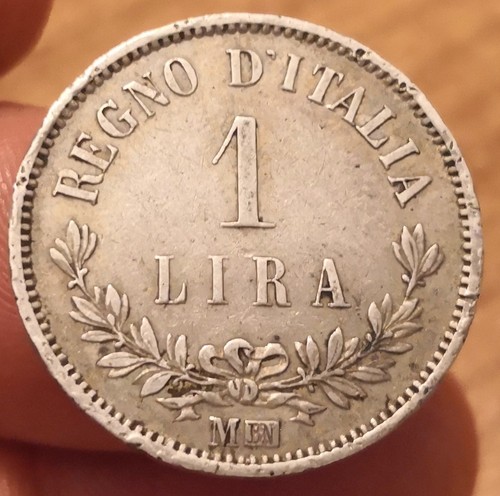 Moneta lira 1863 - 1863, milano