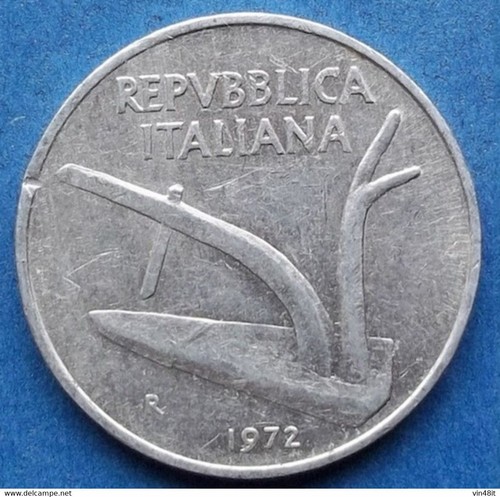 1972 italia moneta - italia,