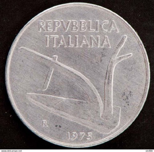 1975 italia moneta - italia,