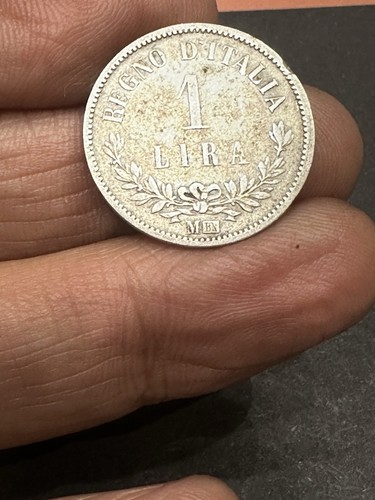 Moneta lira valore 1863 - (61), 1