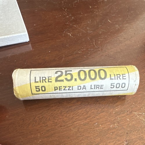 Rotolino monete lire 500 - rotolino,