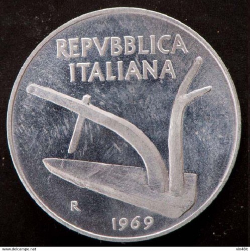 1969 italia moneta - ,