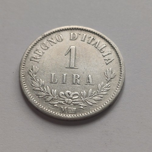 Silver coin moneta lira - silver,
