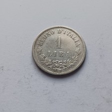 Silver Coin Moneta 1 Lira